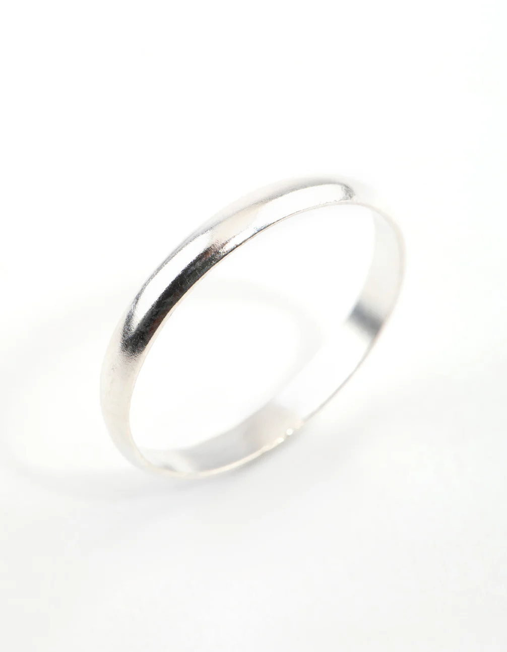 Sterling Silver Plain Band Ring - Image 2