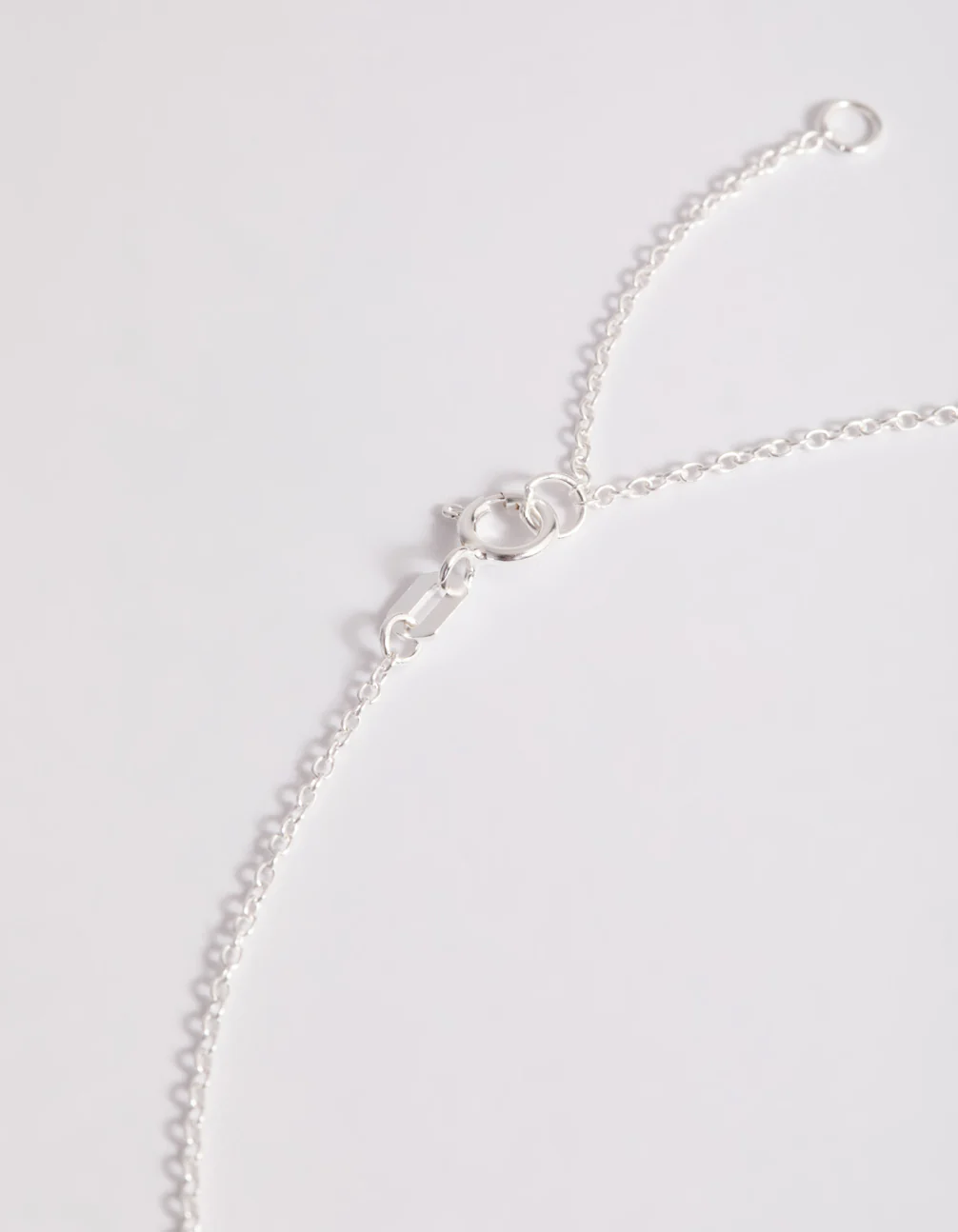 Sterling Silver Diamante Pendant Necklace - Image 4
