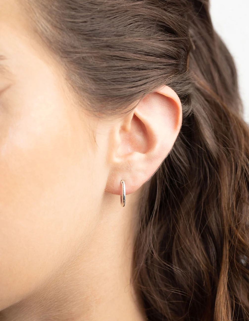 Sterling Silver Twisted Rope Hoop Earrings - Image 2