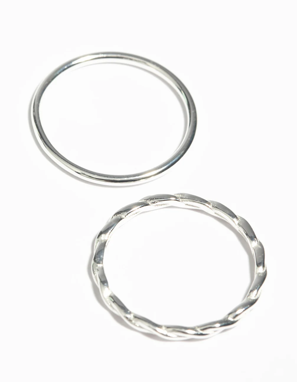 Sterling Silver Twist Ring Set - Image 3