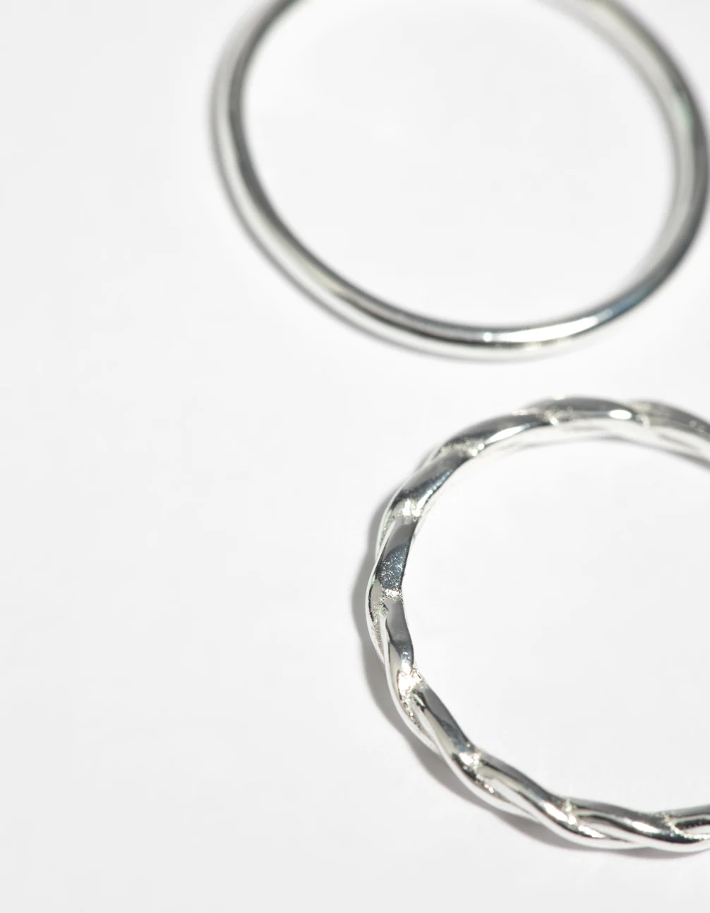 Sterling Silver Twist Ring Set - Image 4