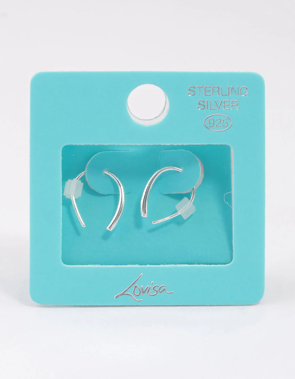 Sterling Silver Wishbone Thread Through Earrings - Image 3