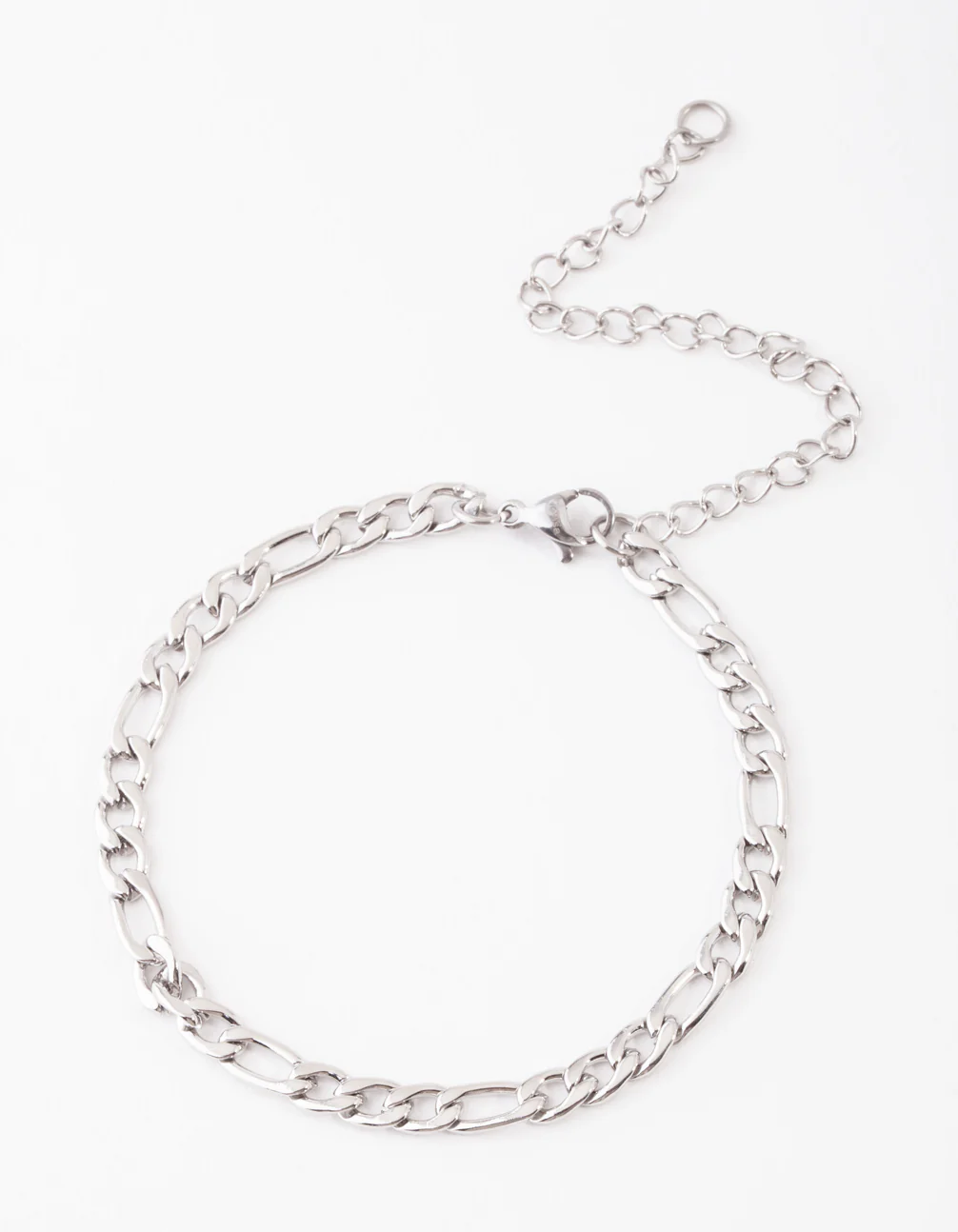 Stainless Steel Figaro Bracelet - Image 2