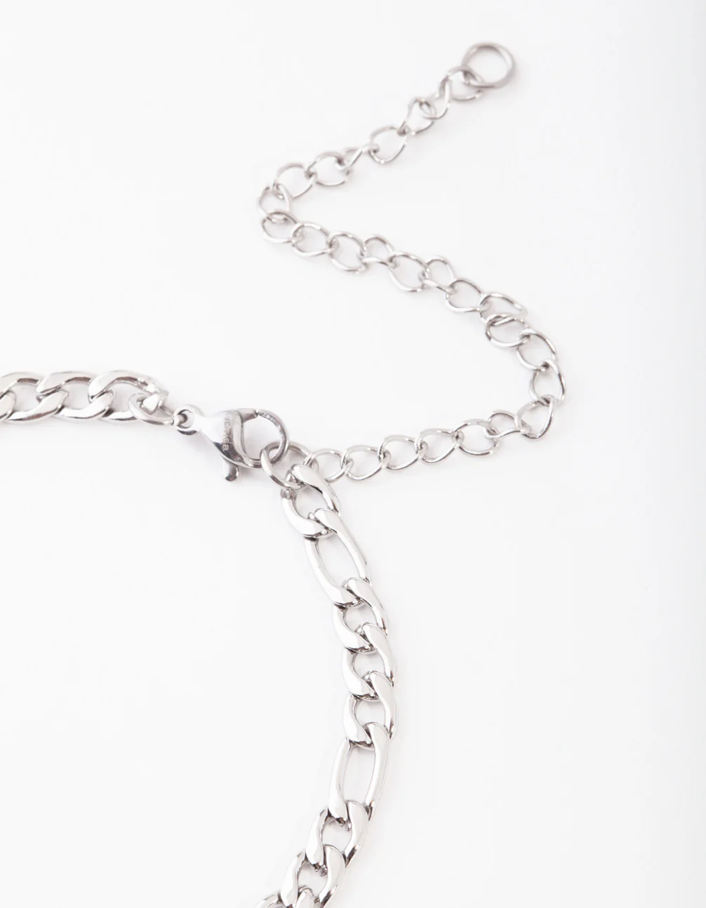 Stainless Steel Figaro Bracelet - Image 3