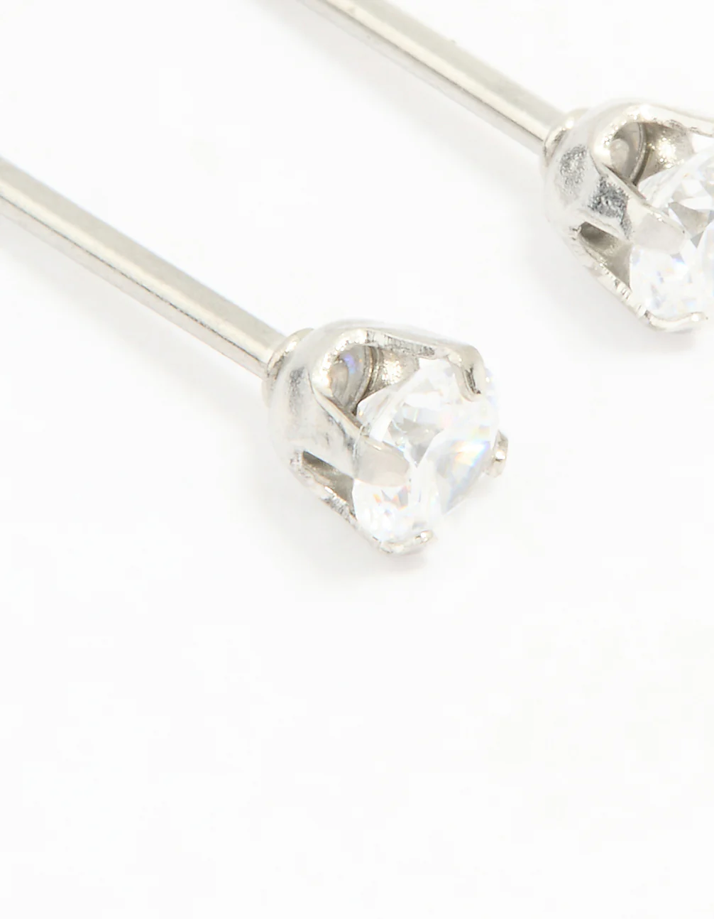 Surgical Stainless Steel 3MM Cubic Zirconia Piercing Stud - Image 2