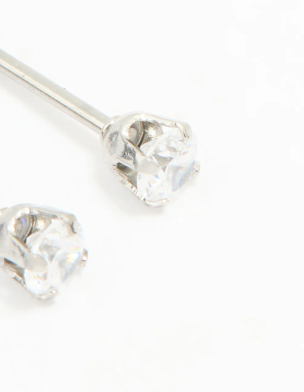 Surgical Stainless Steel 3MM Cubic Zirconia Piercing Stud - Image 3