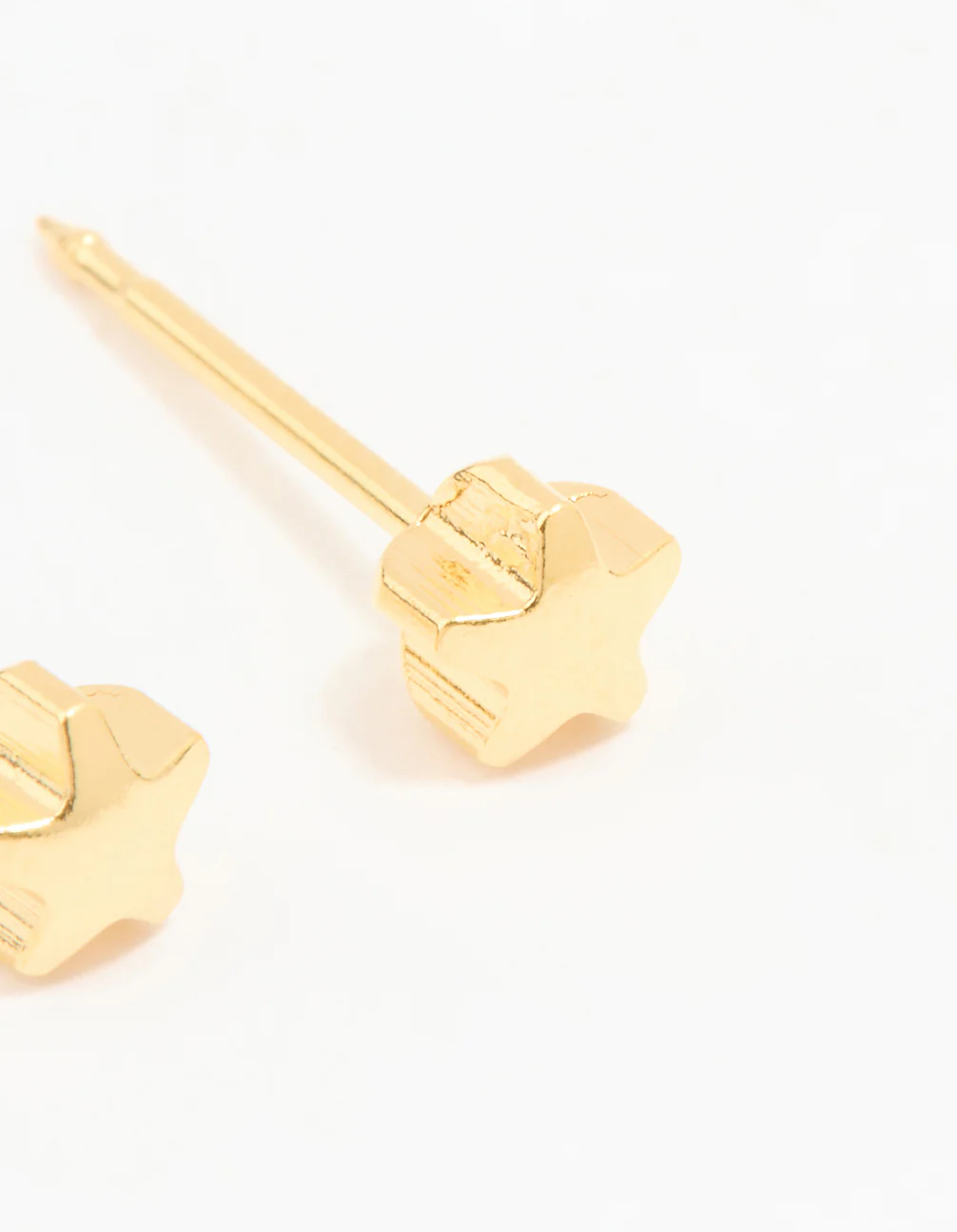 24KT Gold Plated Surgical Stainless Steel 4MM Star Piercing Stud - Image 3