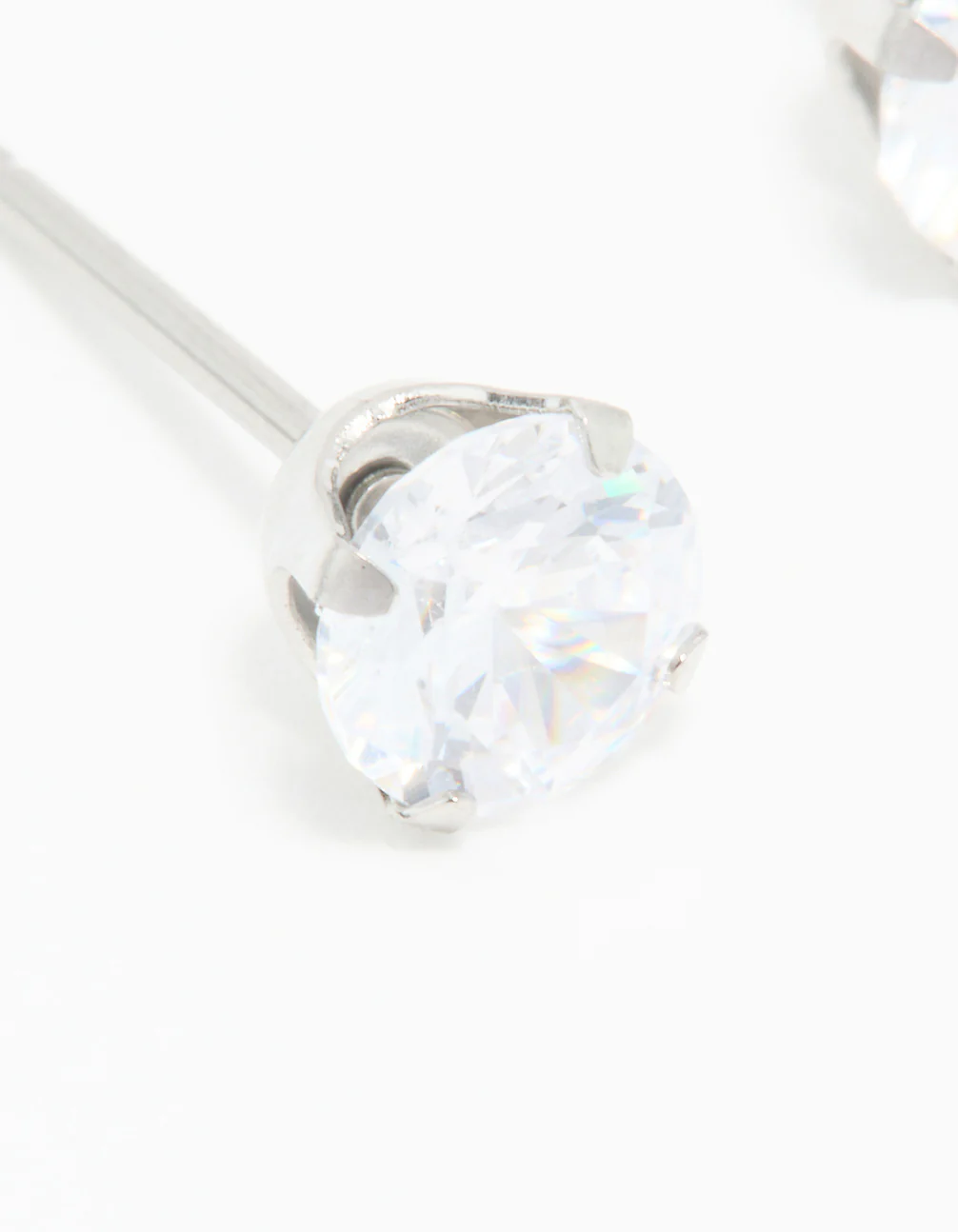 Surgical Stainless Steel 5MM Cubic Zirconia Piercing Stud - Image 2