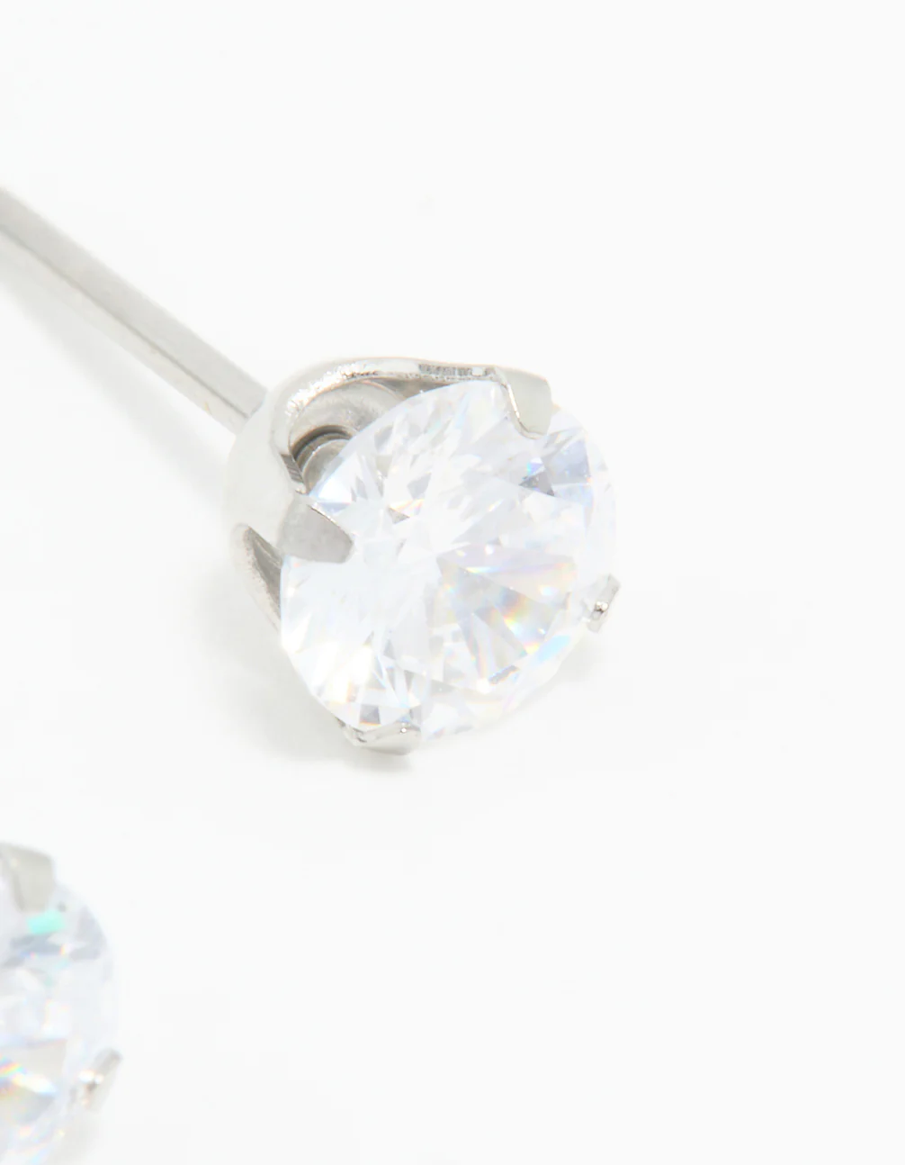 Surgical Stainless Steel 5MM Cubic Zirconia Piercing Stud - Image 3