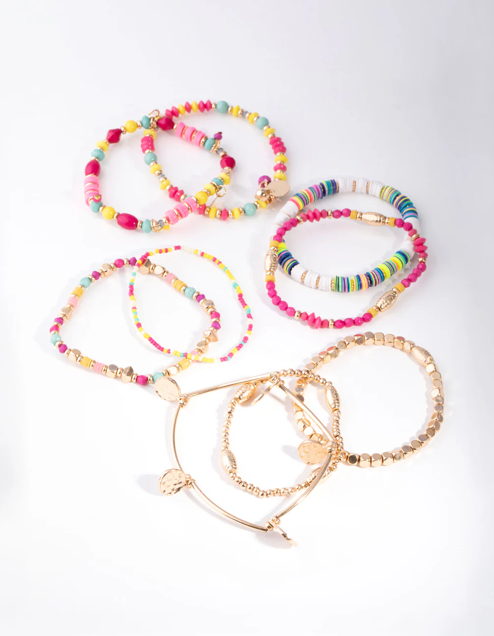 Gold Stretch Multi Bracelets - Image 3