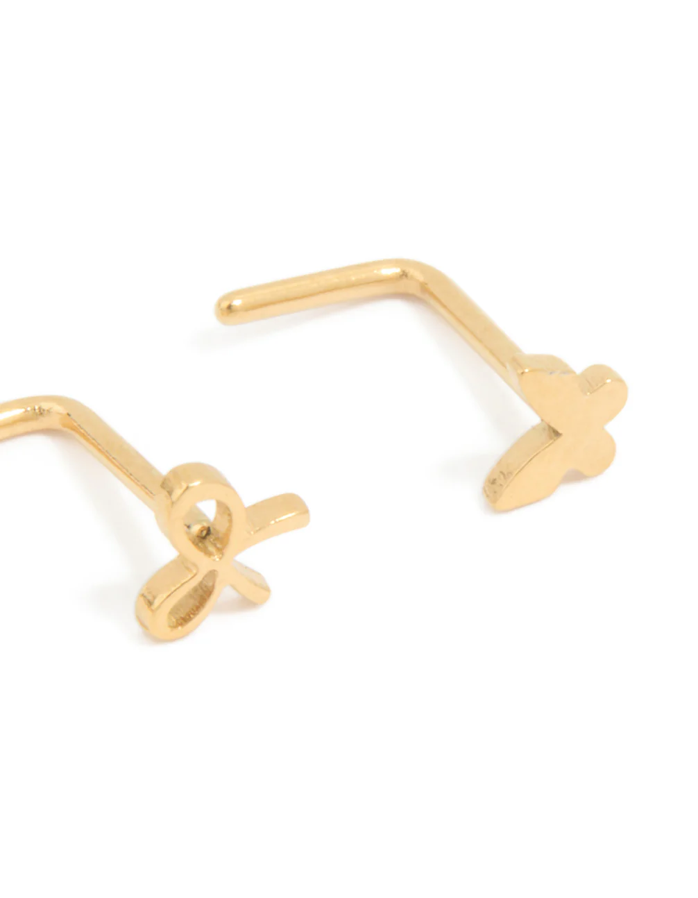 Surgical Steel Bow & Butterfly Nose Studs 3-Pack - Image 3