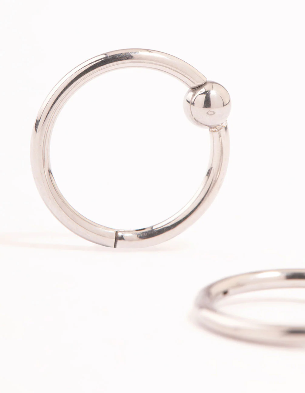 Surgical Steel Bull Clicker Ring - Image 2