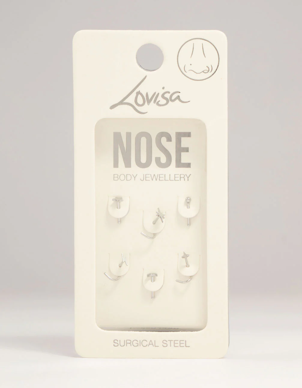 Surgical Steel Celestial Nose Stud 6-Pack - Image 3