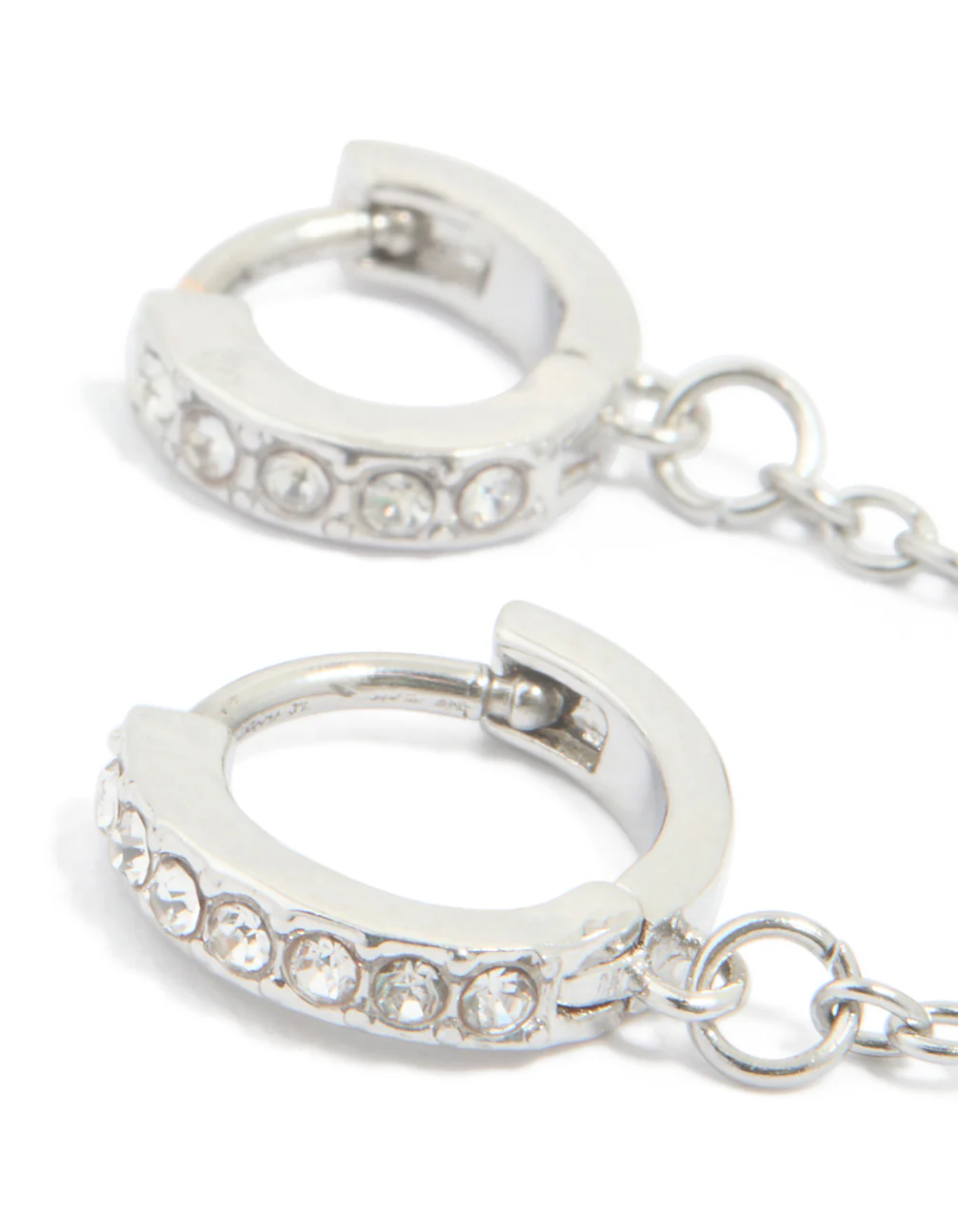 Surgical Steel Chain Double Piercing Clicker Earring - Image 2
