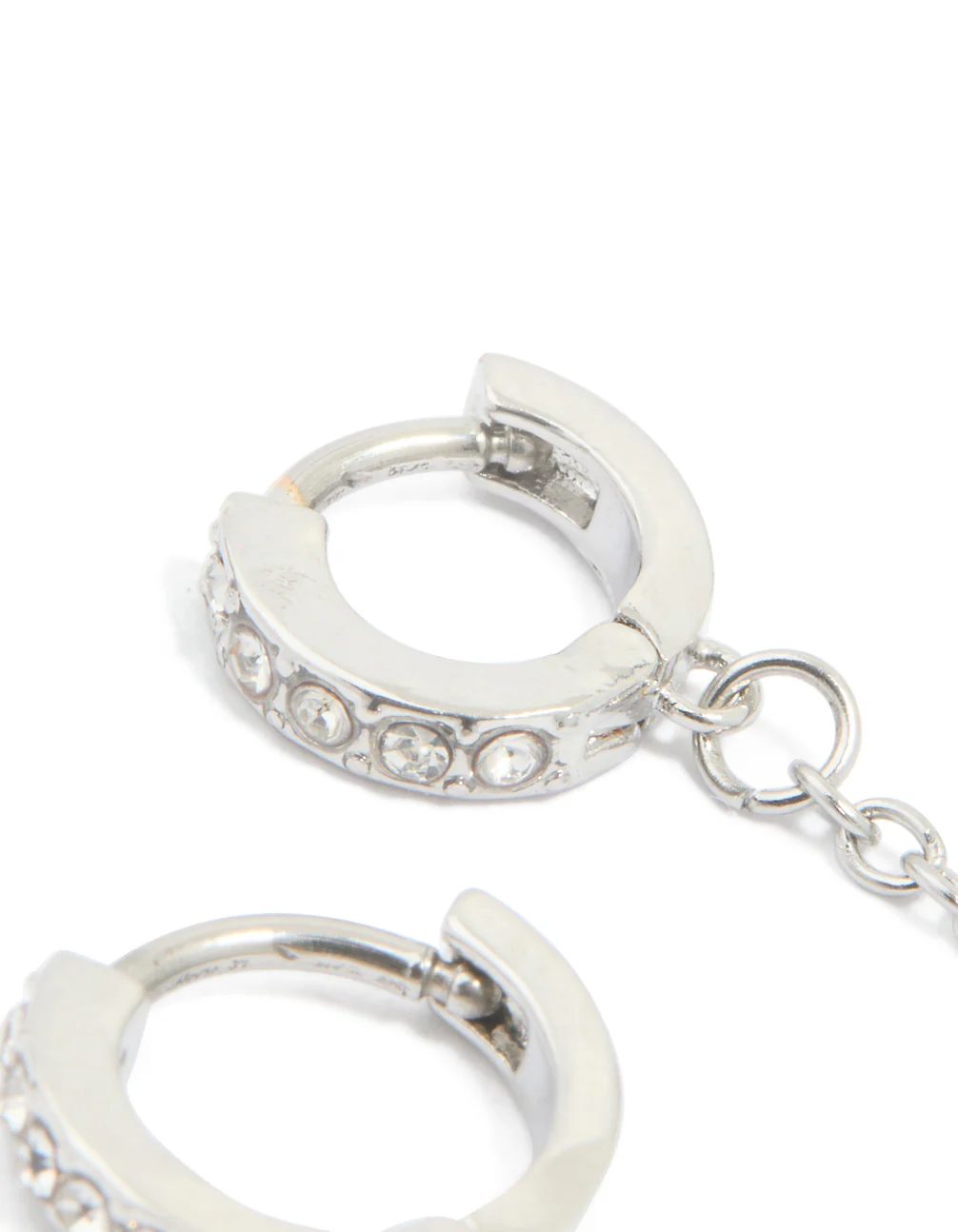 Surgical Steel Chain Double Piercing Clicker Earring - Image 3