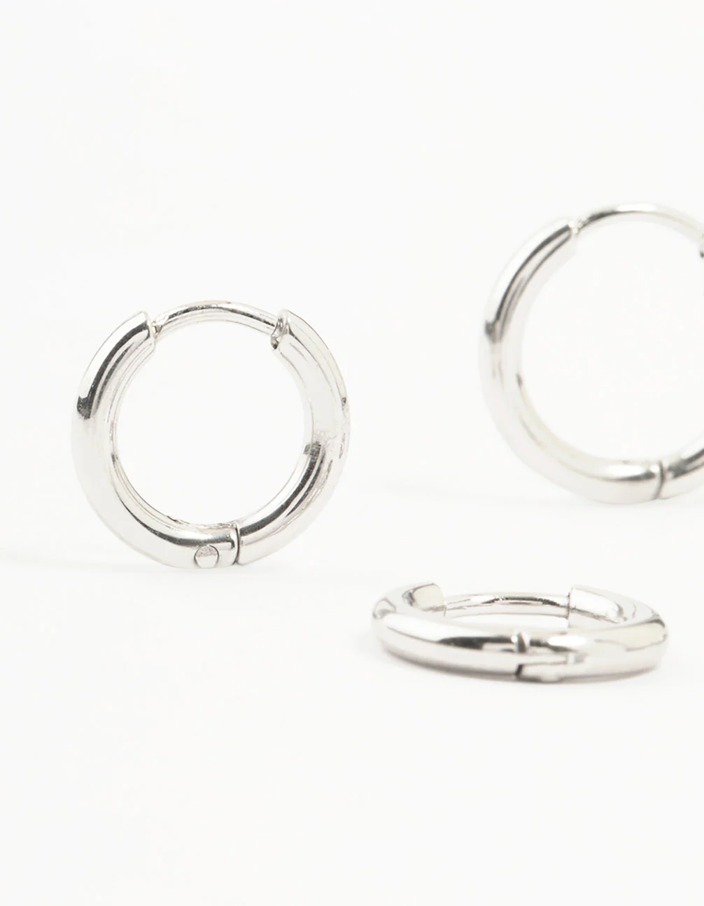 Surgical Steel Classic Hoop Earrings 2-Pack - Image 2