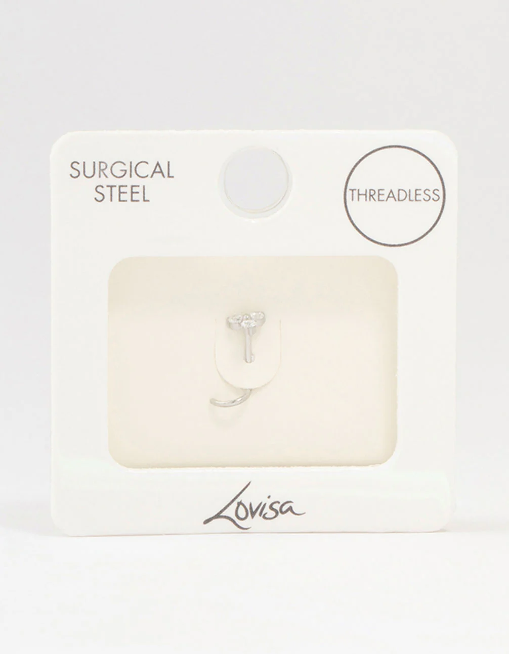 Surgical Steel Flower Threadless Nose Stud - Image 3