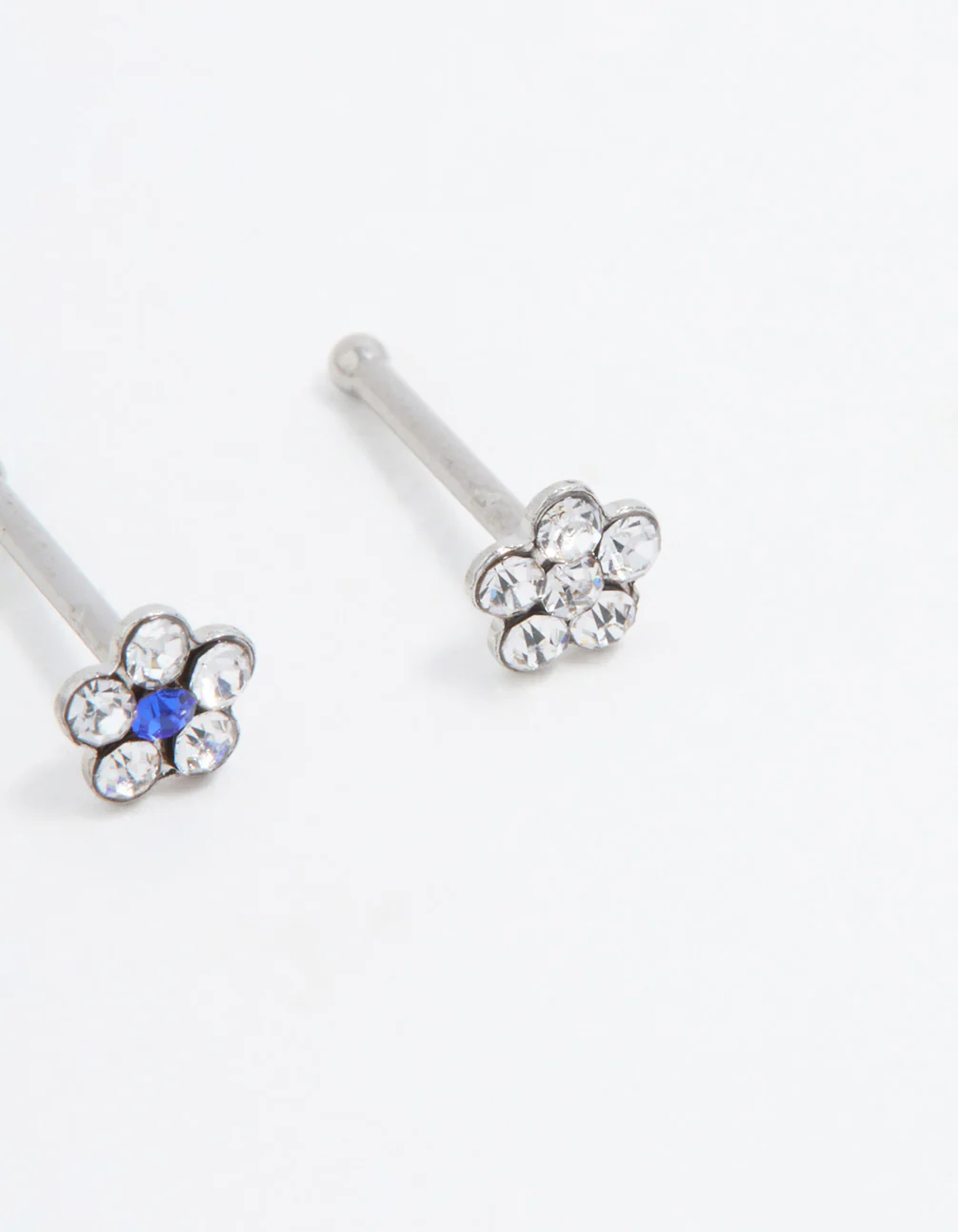 Surgical Steel Cubic Zirconia Daisy Short Nose Piercing 3-Pack - Image 2