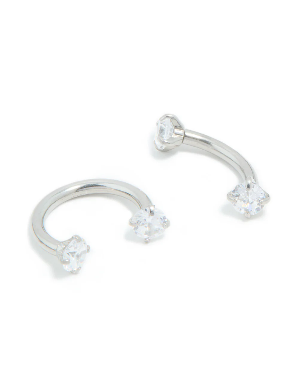 Surgical Steel Cubic Zirconia Ear & Body Jewellery 3-Pack - Image 3