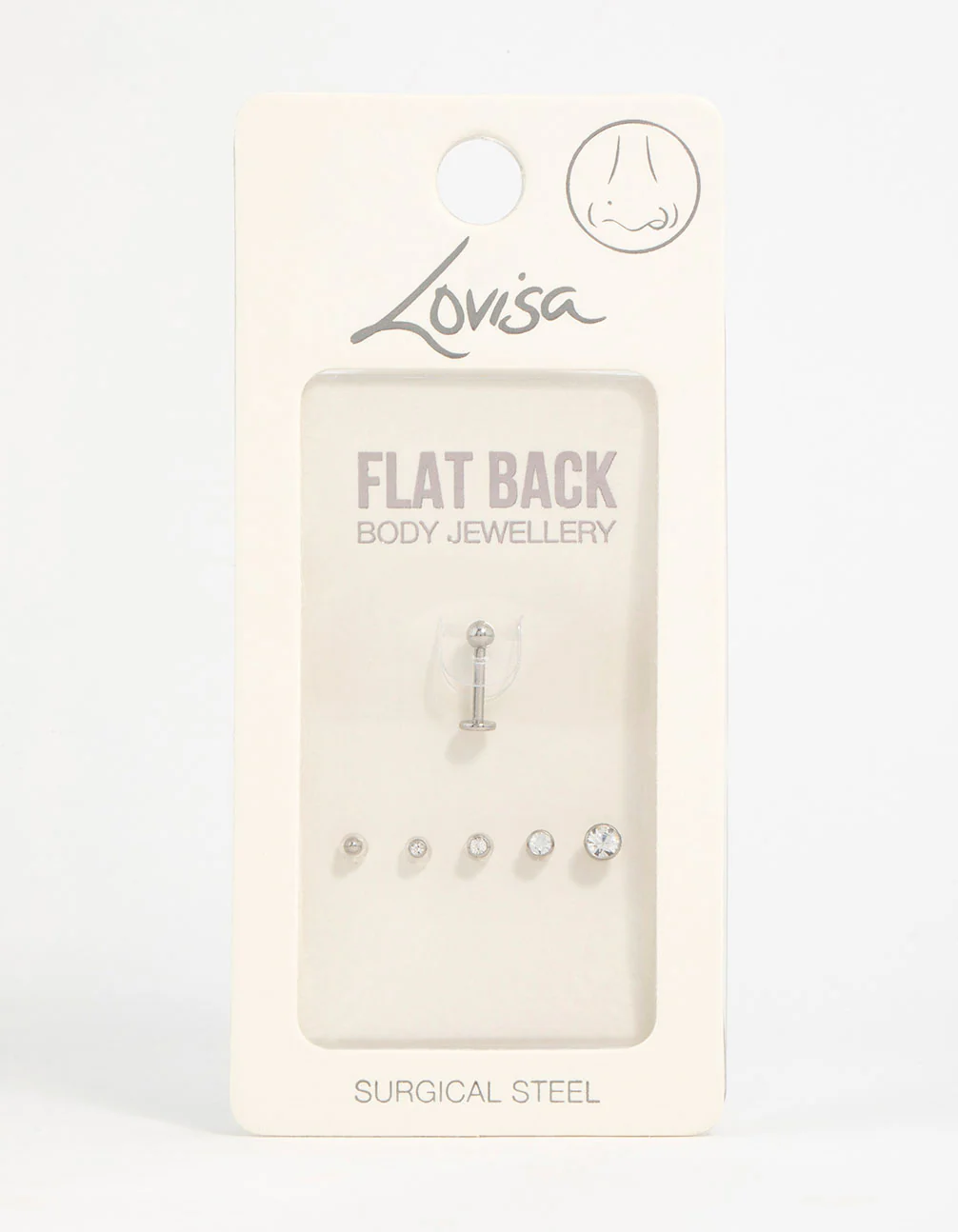 Surgical Steel Cubic Zirconia Flat Back Pack - Image 3