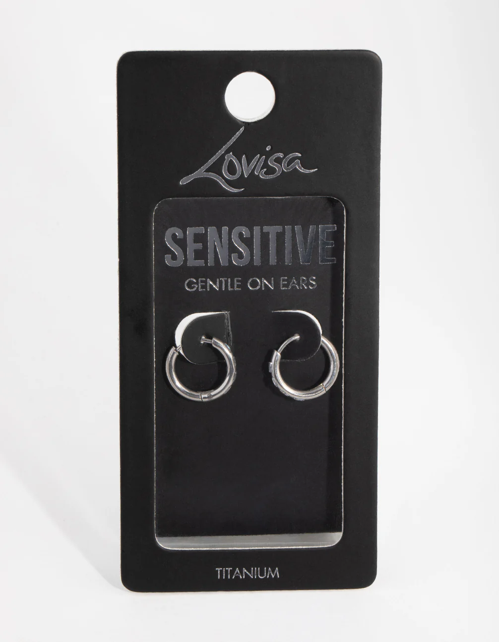 Surgical Steel Diamante Huggie Hoop Earrings - Image 3