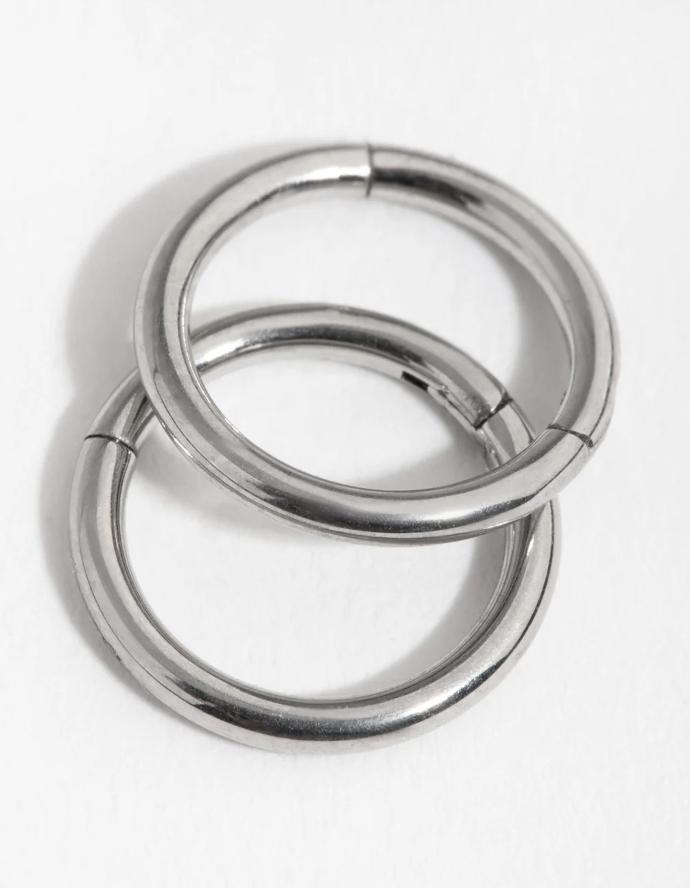 Surgical Steel Fine Sleeper Earrings 8MM - Image 3