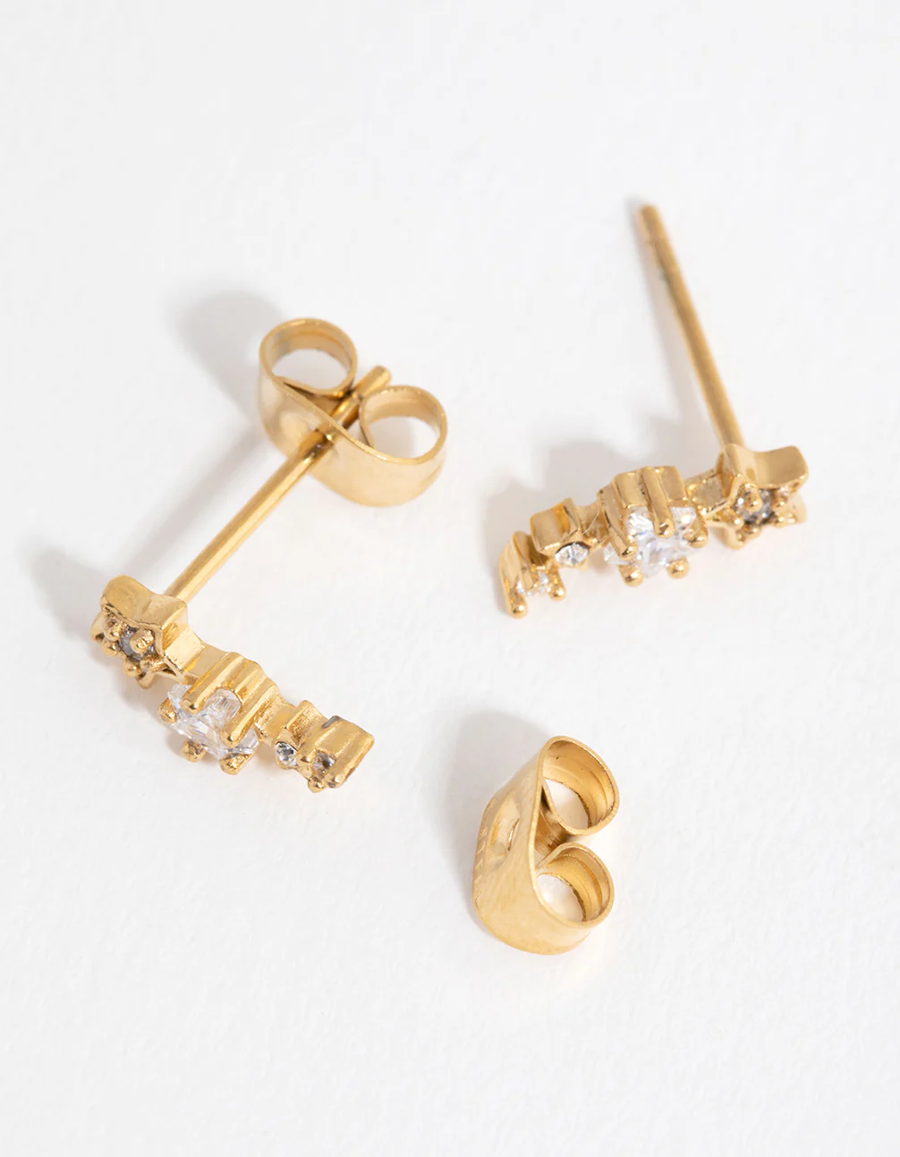 Surgical Steel Gold Shooting Star Stud Earring - Image 2