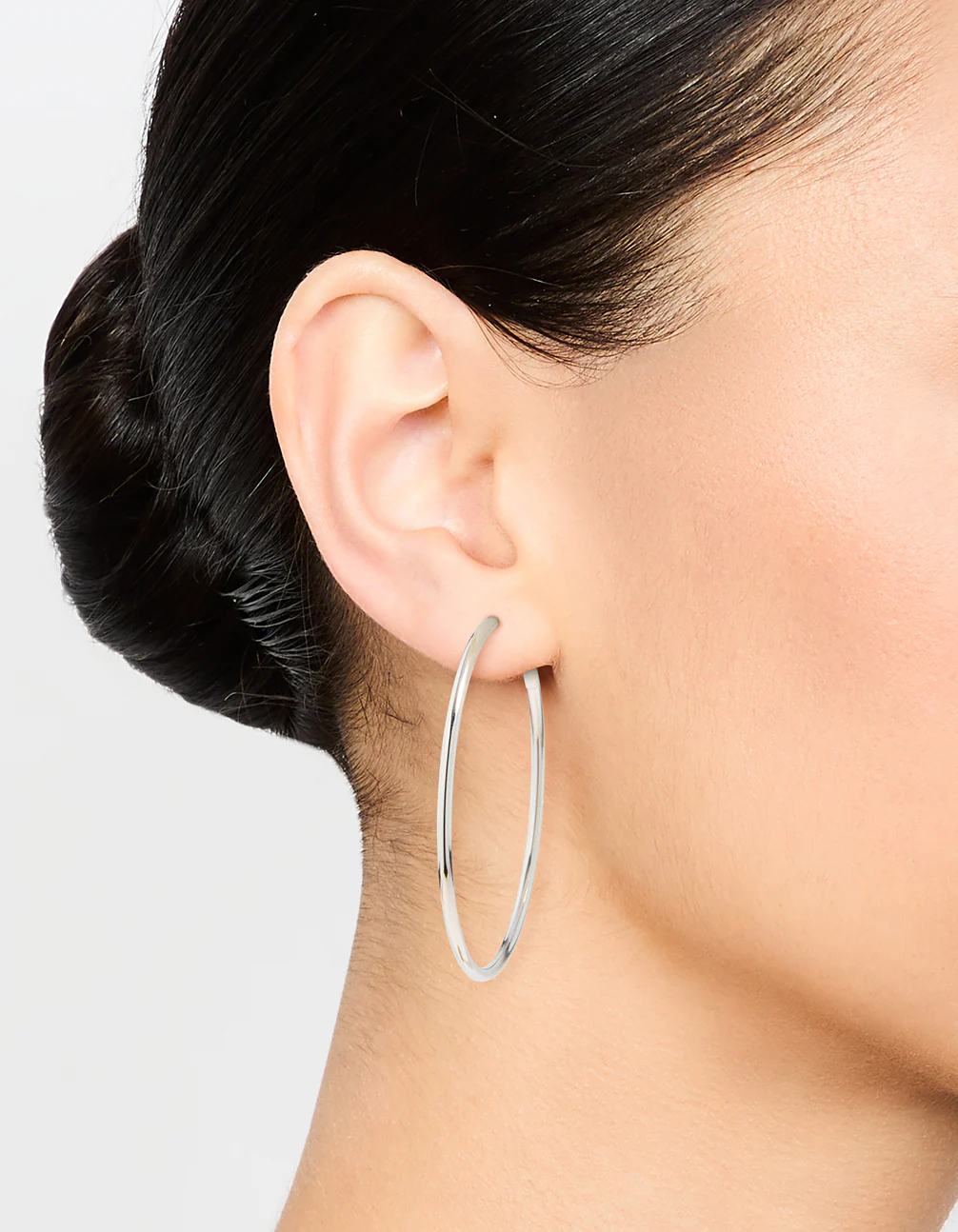Surgical Steel Hoop Earrings 50 MM - Image 2