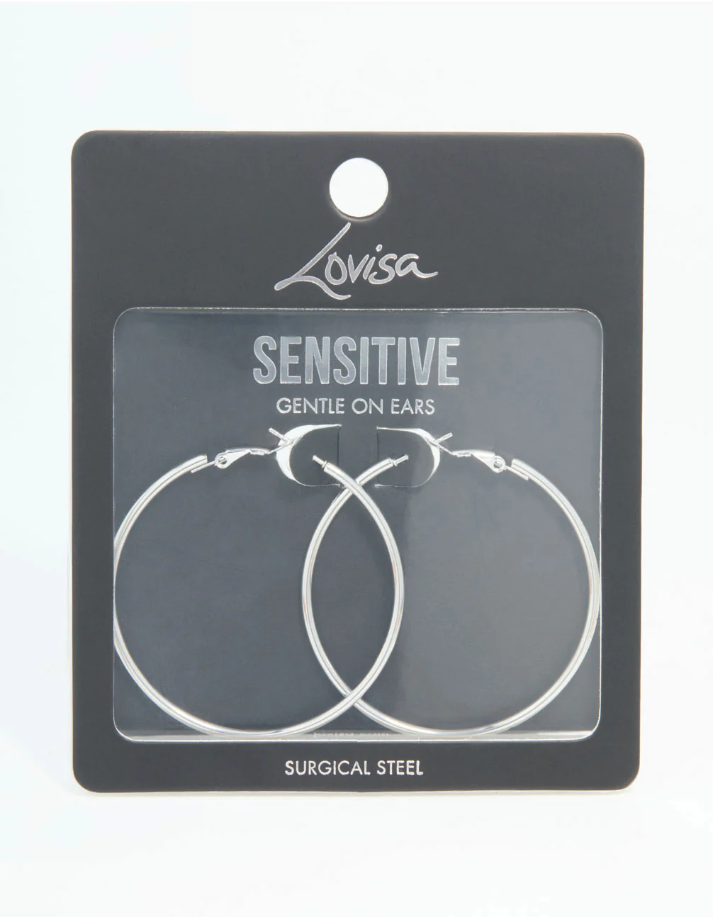 Surgical Steel Hoop Earrings 50 MM - Image 5