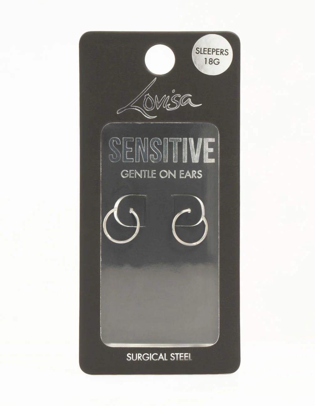 Surgical Steel Medium Sleeper Earrings 10 mm - Image 5