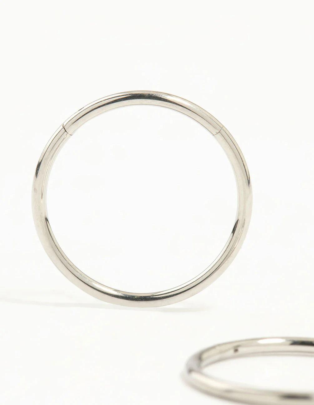 Surgical Steel Medium Sleeper Earrings 12 mm - Image 4