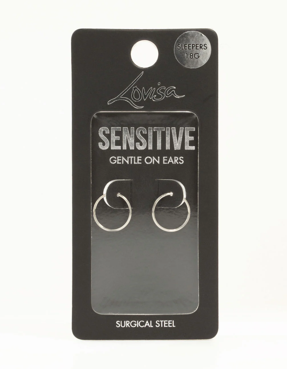 Surgical Steel Medium Sleeper Earrings 12 mm - Image 5