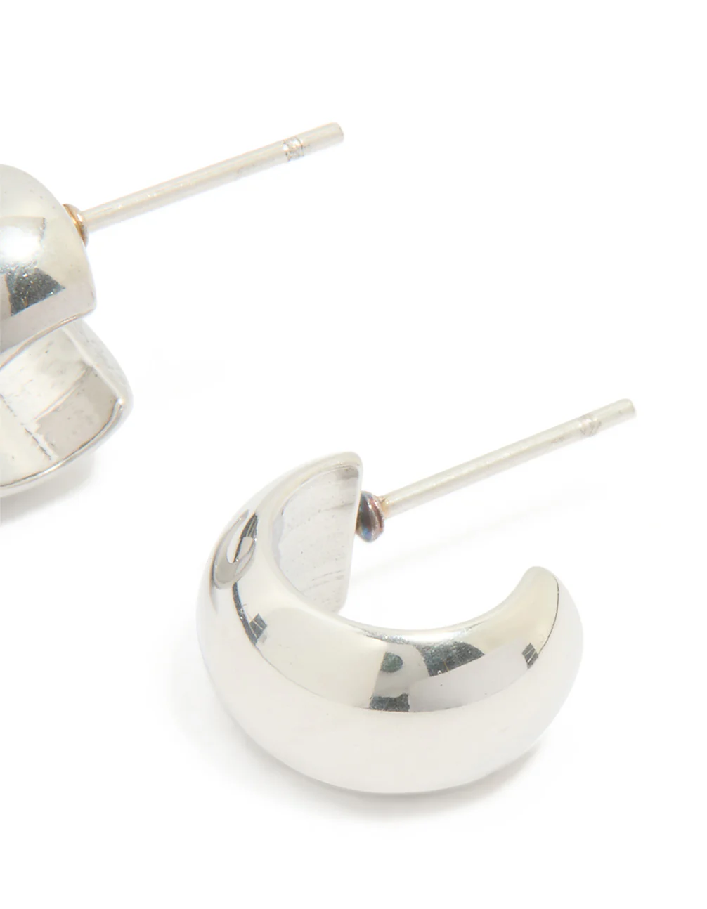 Surgical Steel Mini Bubble Huggie Earrings - Image 3