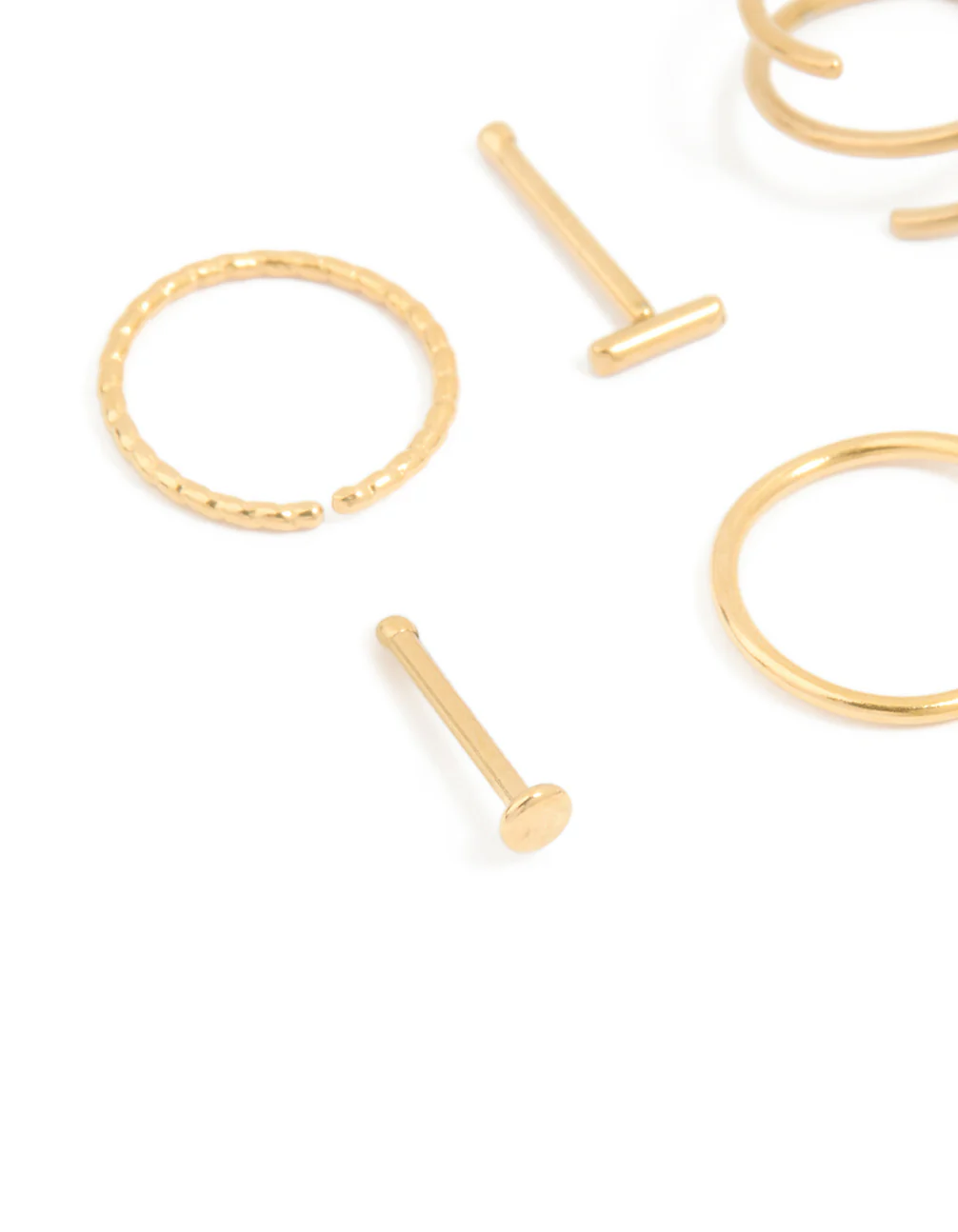 Surgical Steel Nose Stud & Ring Piercing Pack - Image 2