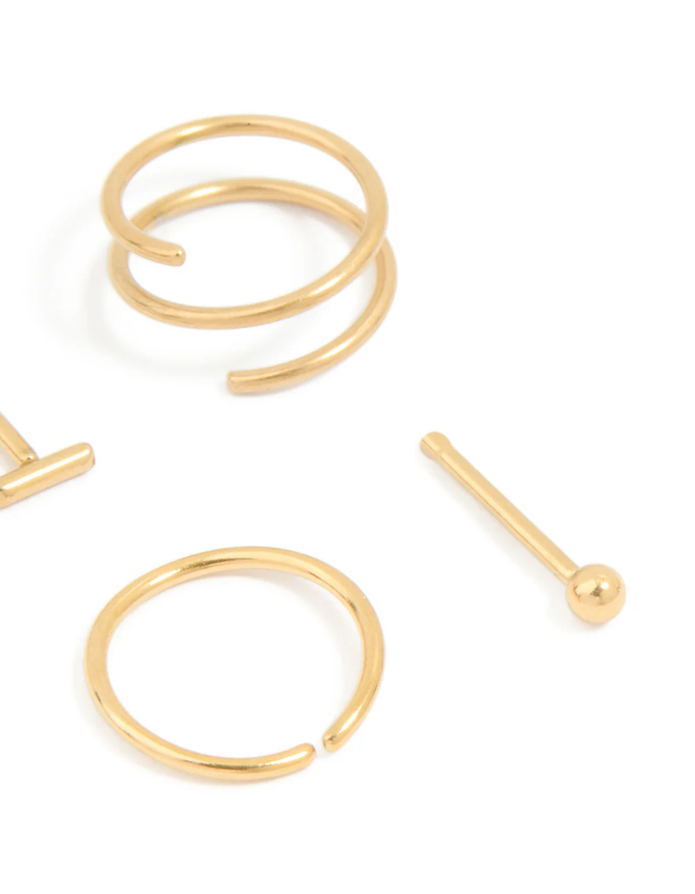 Surgical Steel Nose Stud & Ring Piercing Pack - Image 3