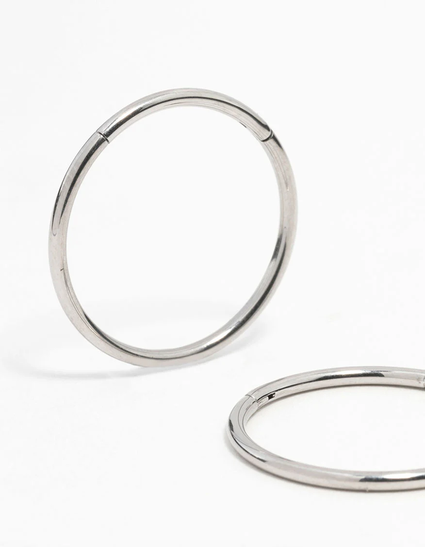 Surgical Steel Sleeper Earrings 16MM - Image 2
