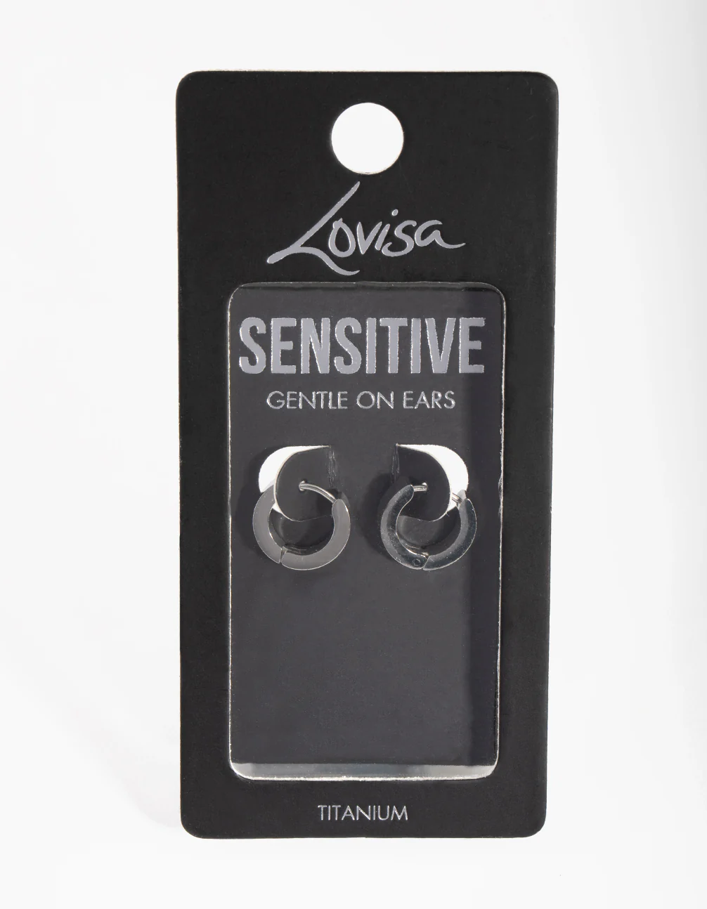Surgical Steel Wide Huggie Hoop Earrings - Image 3