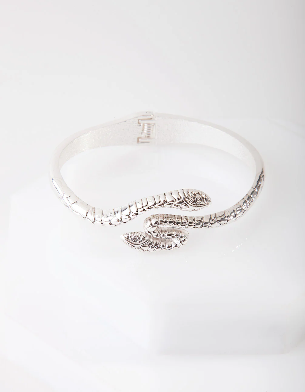 Antique Silver Snake Bangle - Image 2
