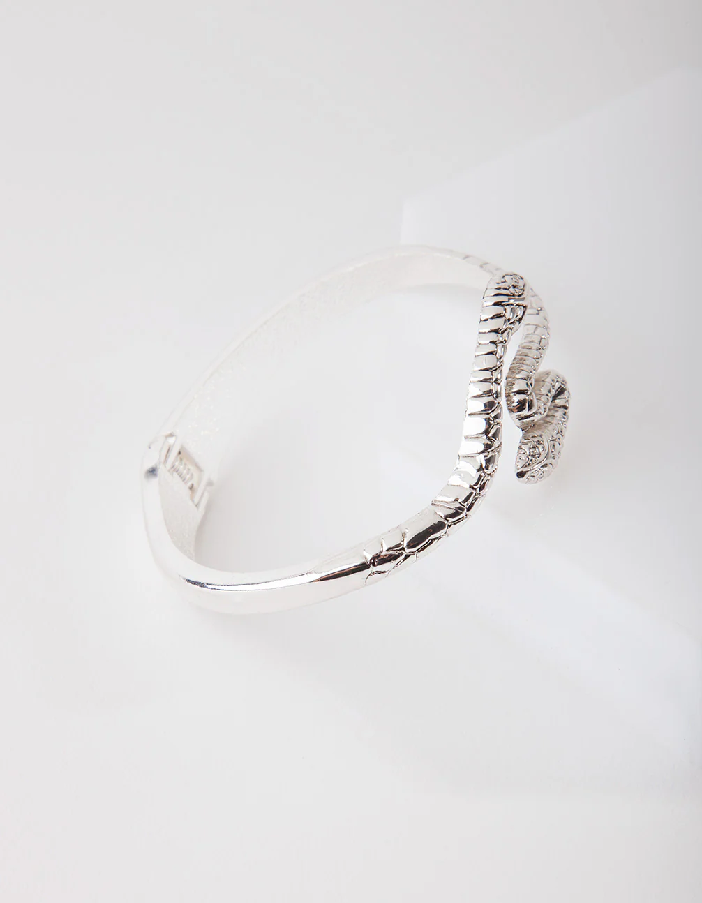 Antique Silver Snake Bangle - Image 5