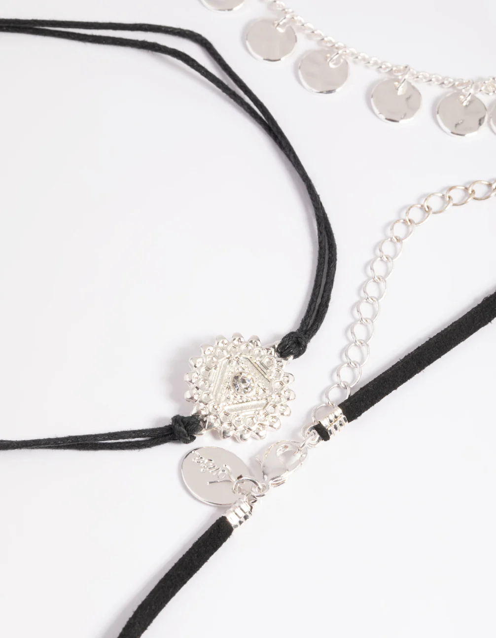 Mixed Metal Semi-Precious Stone Jingle Choker - Image 4