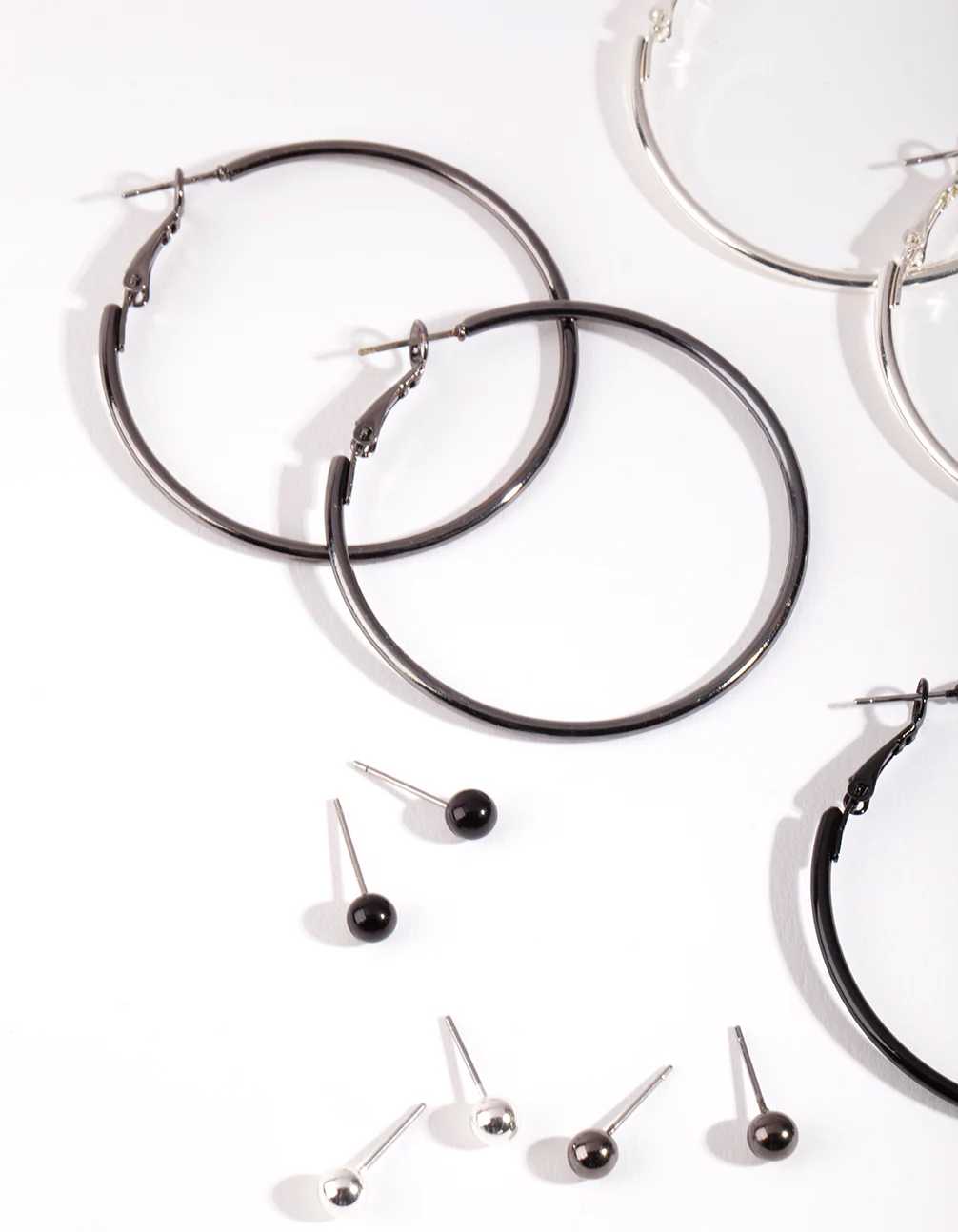 Mixed Metal Stud & Hoop Earring 6-Pack - Image 2