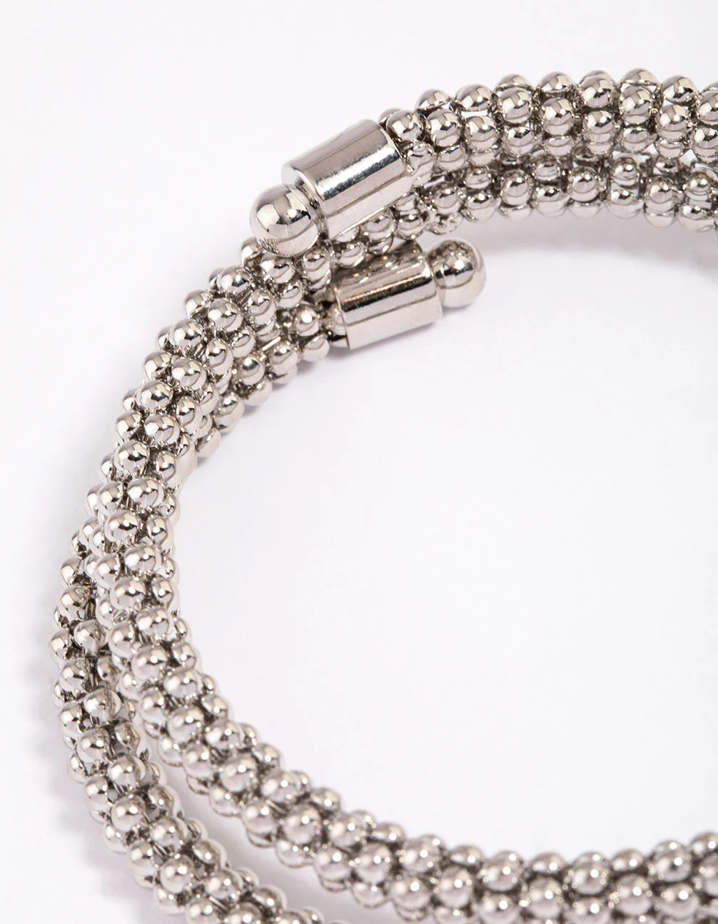 Silver Ball Wrapped Wrist Cuff - Image 3
