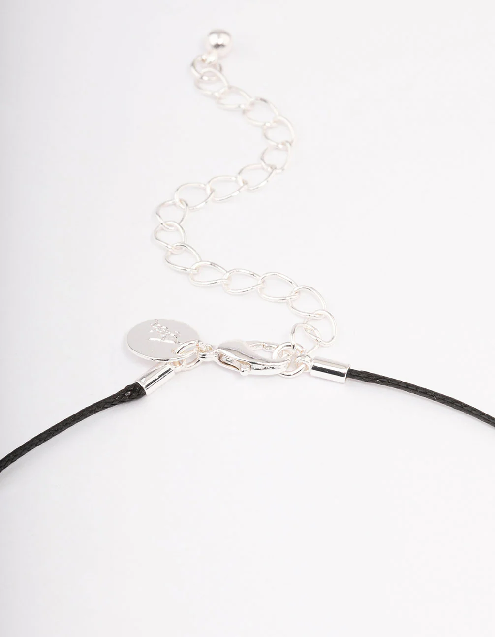 Silver Bold Teardrop Necklace & Earrings Jewellery Set - Image 3