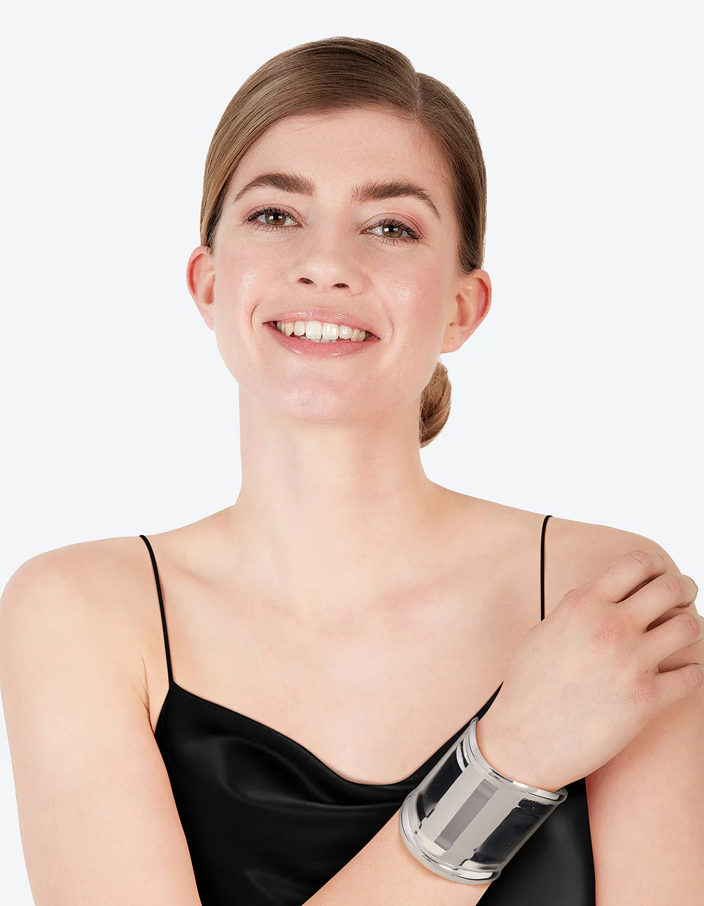 Silver Statement Large Wrist Cuffs - Image 3