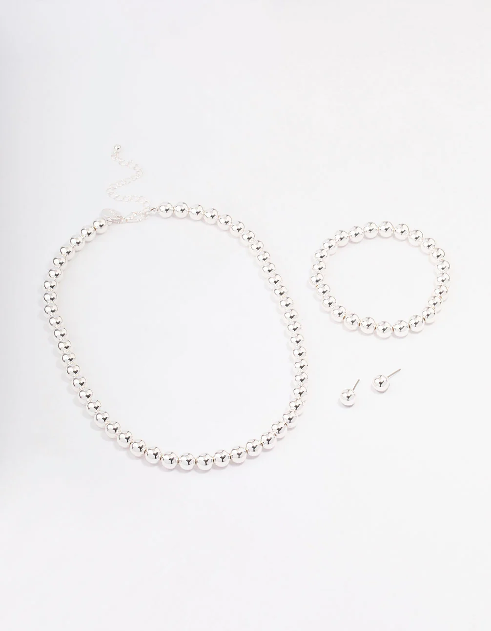 Silver Ball Jewellery Set - Image 2