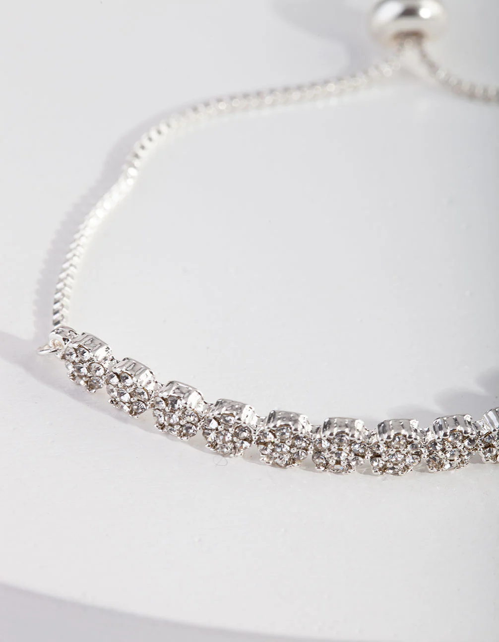 Silver Crystal Toggle Bracelet - Image 3