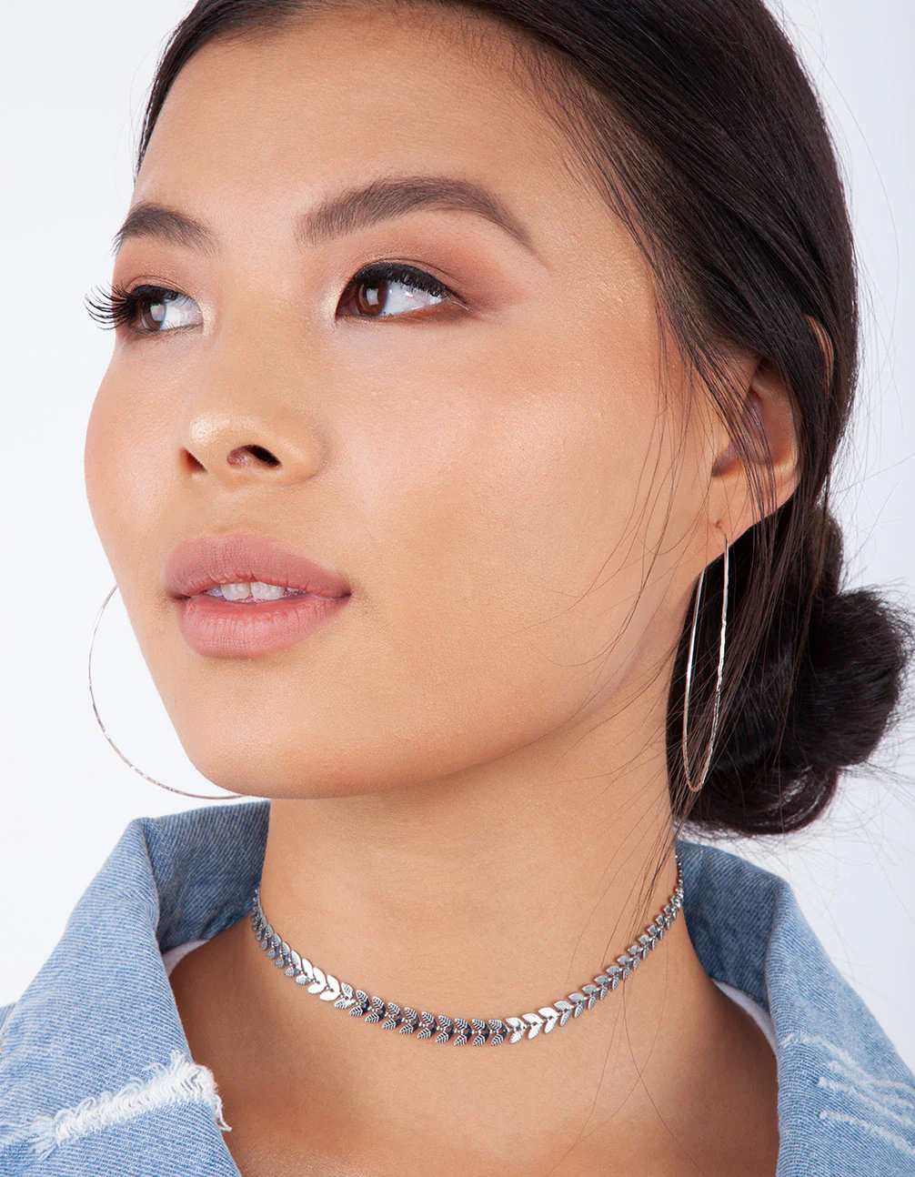 Silver Diamond Cut Hoop Earring Two Pack - Image 2