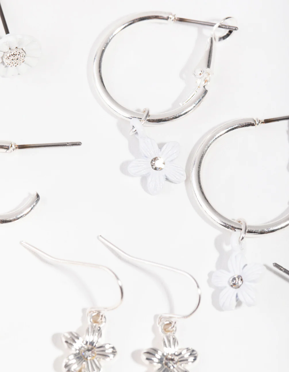 Silver Ditsy Daisy 6-Pack Earring - Image 3