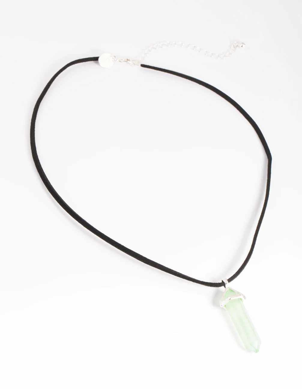 Green Fluorite Shard Cord Necklace - Image 3