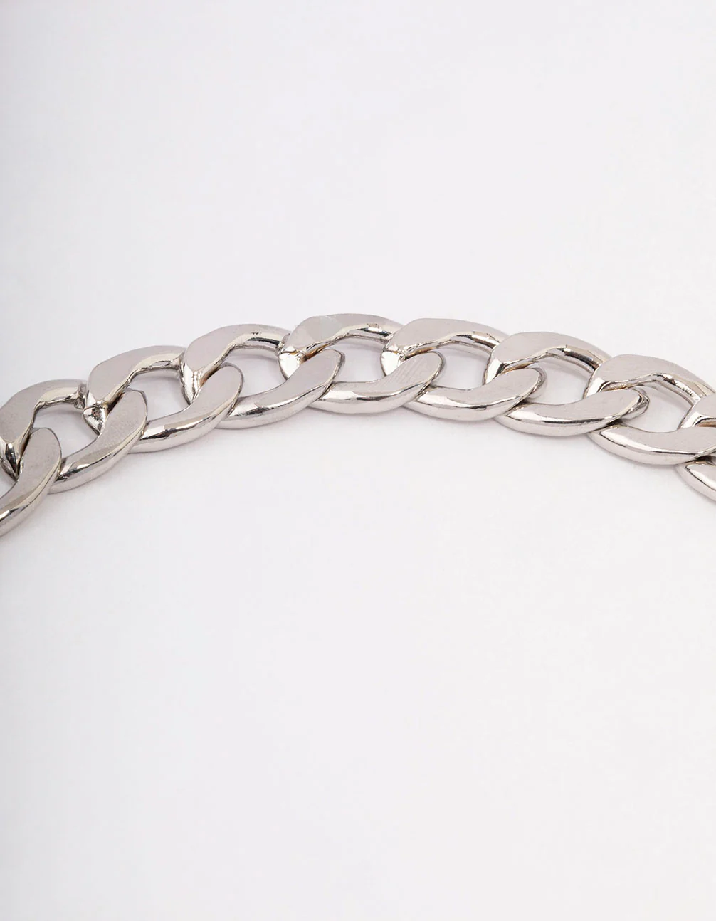 Silver Heart Chain Necklace - Image 3